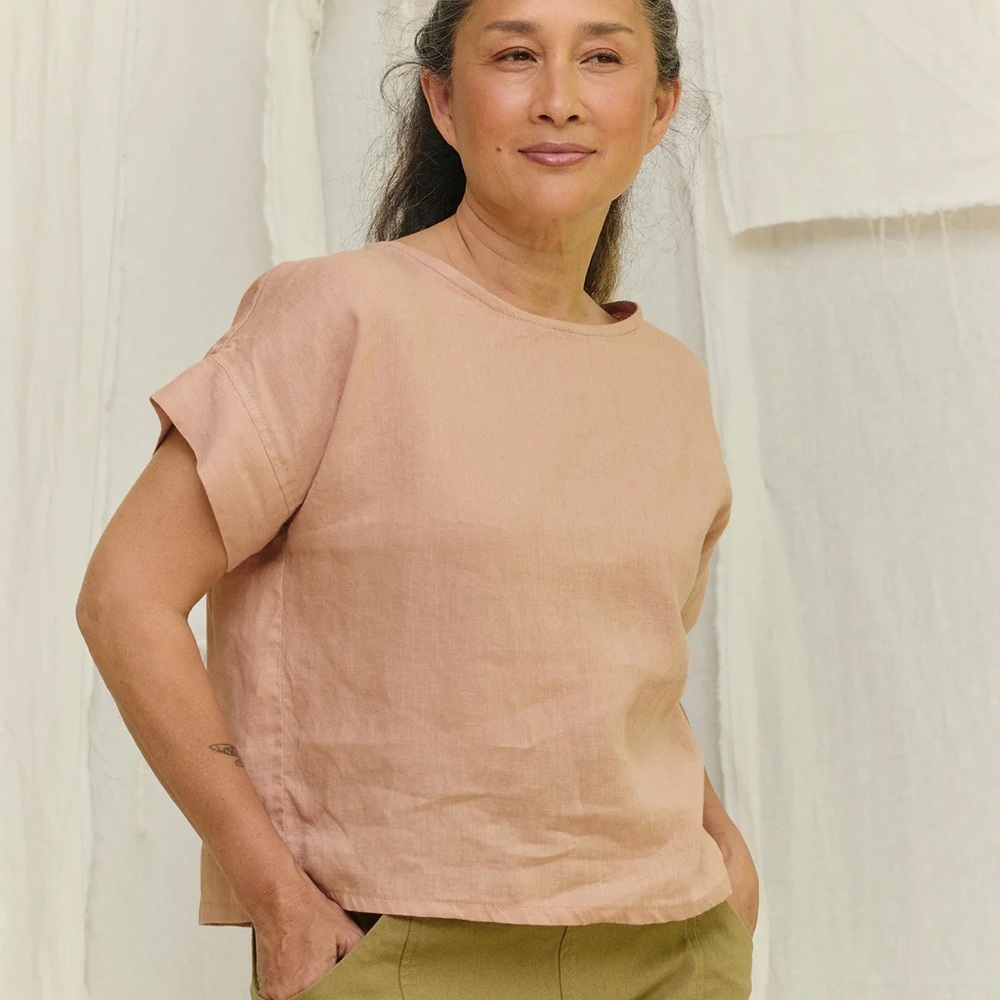 Elizabeth Suzann Georgia Linen Tee Sample Sale 2019 OSM